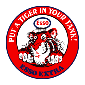 Esso Tiger Metal Sign