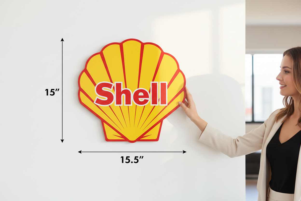 Shell Oil Metal Sign - Image 2