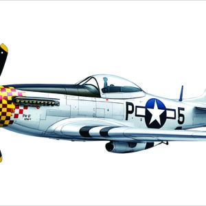 P51 Mustang Metal Decorative Sign